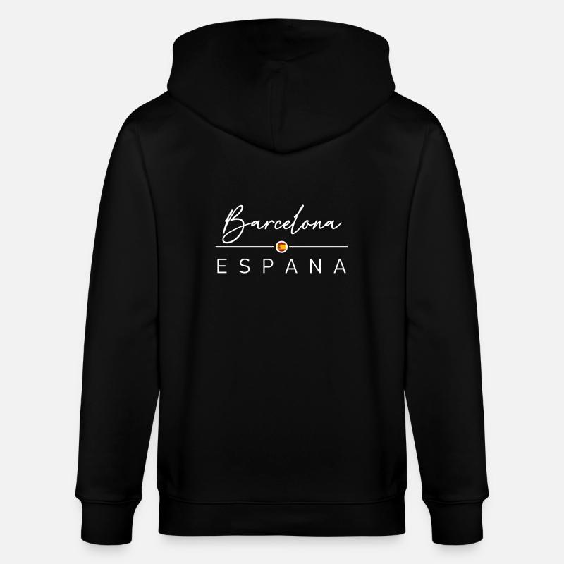 Espagne - Barcelone - Espagne - España - Veste à capuche bio CULTIVATOR Stanley/Stella Unisexe - noir
