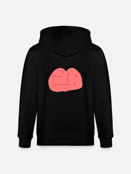 Head Symbol Brain - Stanley/Stella CULTIVATOR  Unisex Organic Hooded Jacket - black
