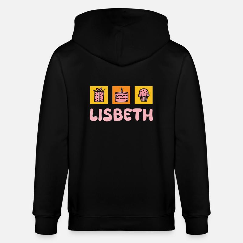Vorname Lisbeth - Stanley/Stella Unisex Bio-Kapuzenjacke CULTIVATOR - Schwarz