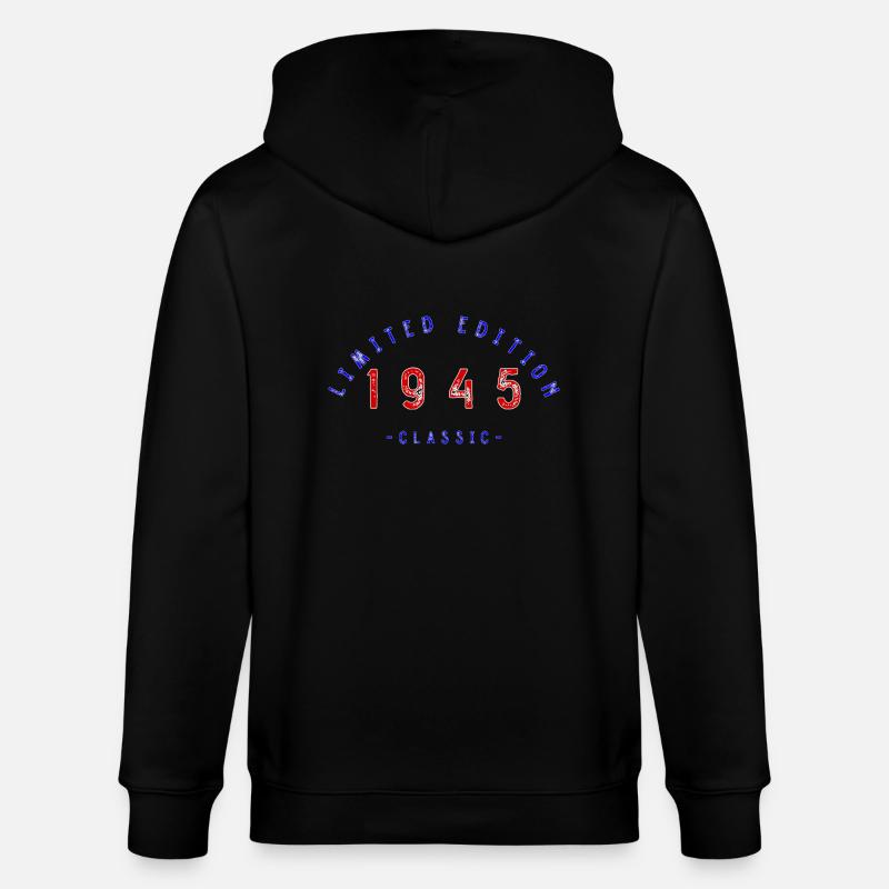 1945, édition limitée - Veste à capuche bio CULTIVATOR Stanley/Stella Unisexe - noir