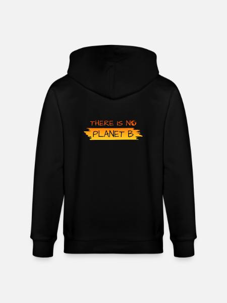 there is no planet b - Stanley/Stella Unisex Bio-Kapuzenjacke CULTIVATOR - Schwarz