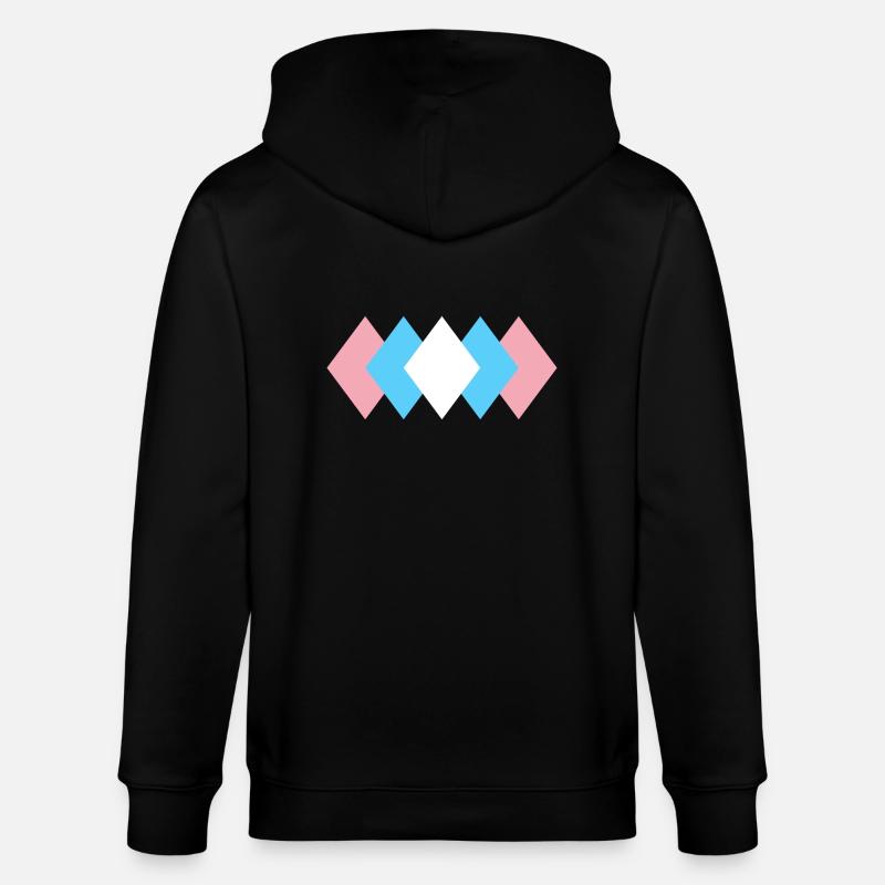 Fierté transgenre subtile - Veste à capuche bio CULTIVATOR Stanley/Stella Unisexe - noir