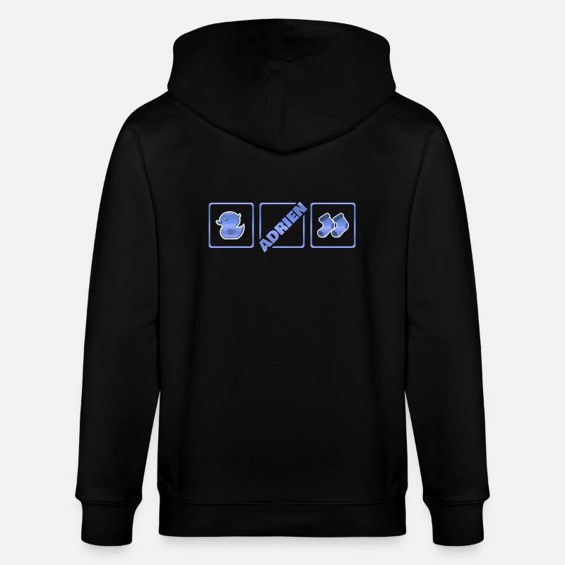 Adrien als Geburt - Stanley/Stella Unisex Bio-Kapuzenjacke CULTIVATOR  - Schwarz