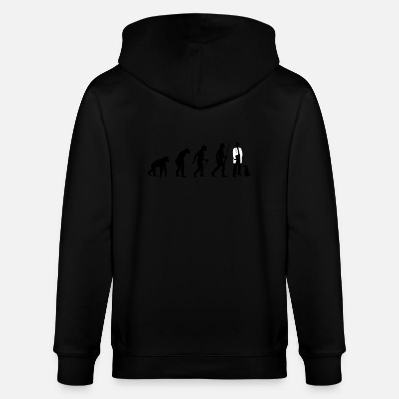 L'évolution des vétérinaires - Veste à capuche bio CULTIVATOR Stanley/Stella Unisexe - noir