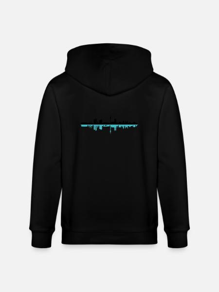Skyline - München - Stanley/Stella Unisex Bio-Kapuzenjacke CULTIVATOR  - Schwarz