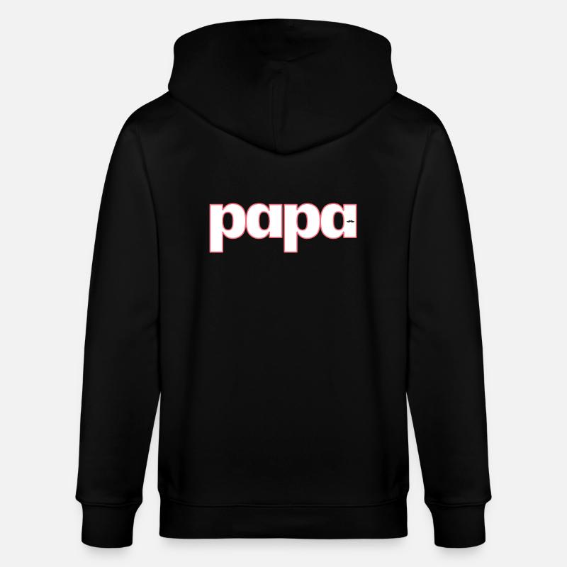 PAPA - Stanley/Stella Unisex Bio-Kapuzenjacke CULTIVATOR  - Schwarz