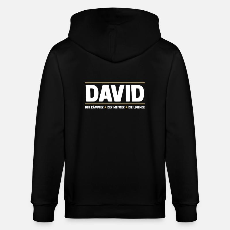 David - Stanley/Stella Unisex Bio-Kapuzenjacke CULTIVATOR  - Schwarz