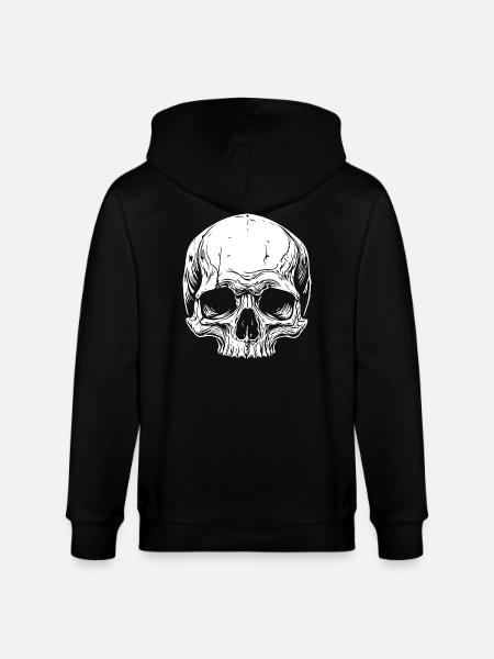 Crâne - Veste à capuche bio CULTIVATOR Stanley/Stella Unisexe - noir