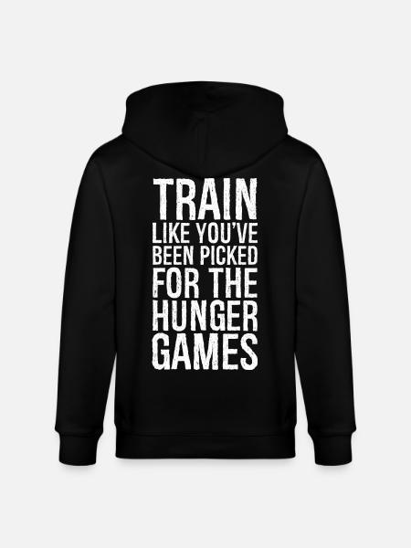 train like you've been picked - Stanley/Stella CULTIVATOR  Unisex Organic Hooded Jacket - black
