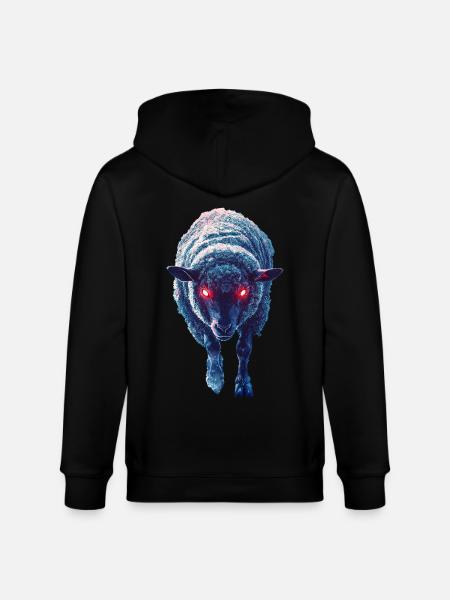 Schaf - Stanley/Stella Unisex Bio-Kapuzenjacke CULTIVATOR - Schwarz