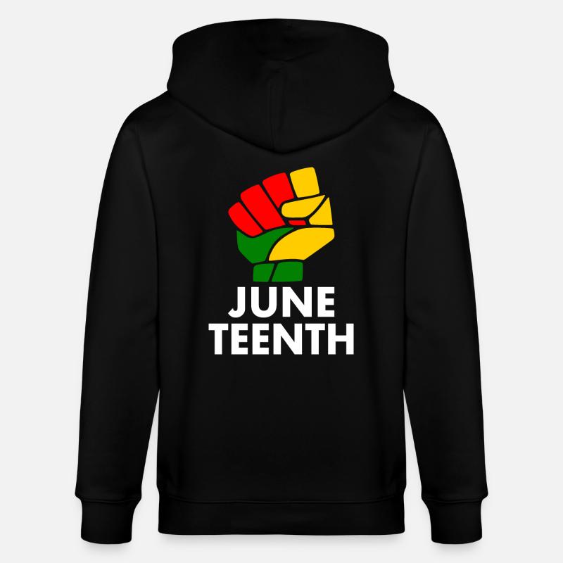 juneteenth - Veste à capuche bio CULTIVATOR Stanley/Stella Unisexe - noir