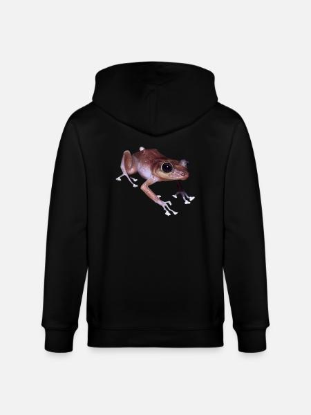 frog frog - Stanley/Stella CULTIVATOR Unisex Organic Hooded Jacket - black