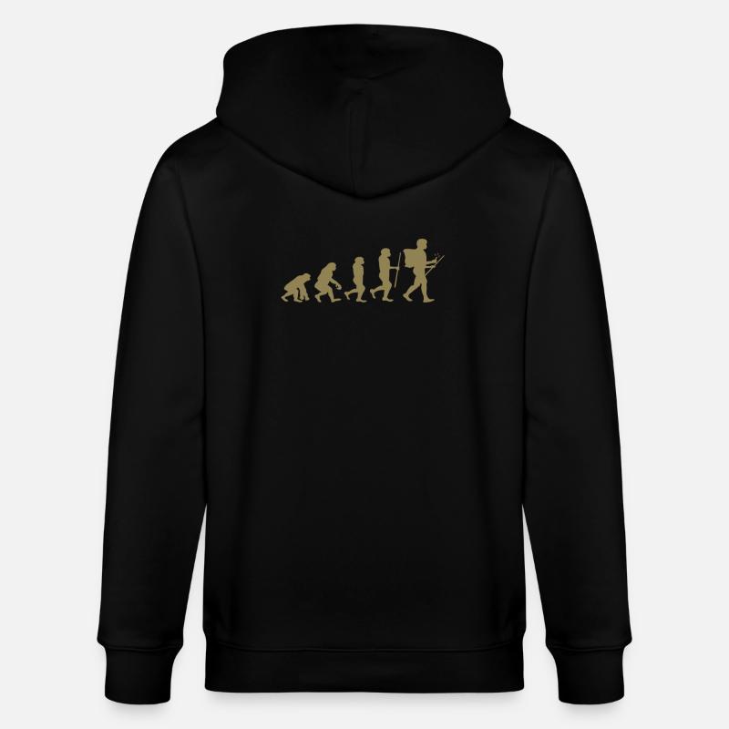 Chemise évolution géocaching - Veste à capuche bio CULTIVATOR Stanley/Stella Unisexe - noir