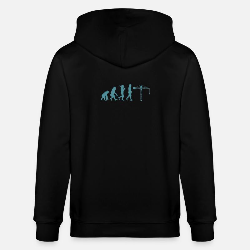 Kranführer Evolution - Stanley/Stella Unisex Bio-Kapuzenjacke CULTIVATOR  - Schwarz