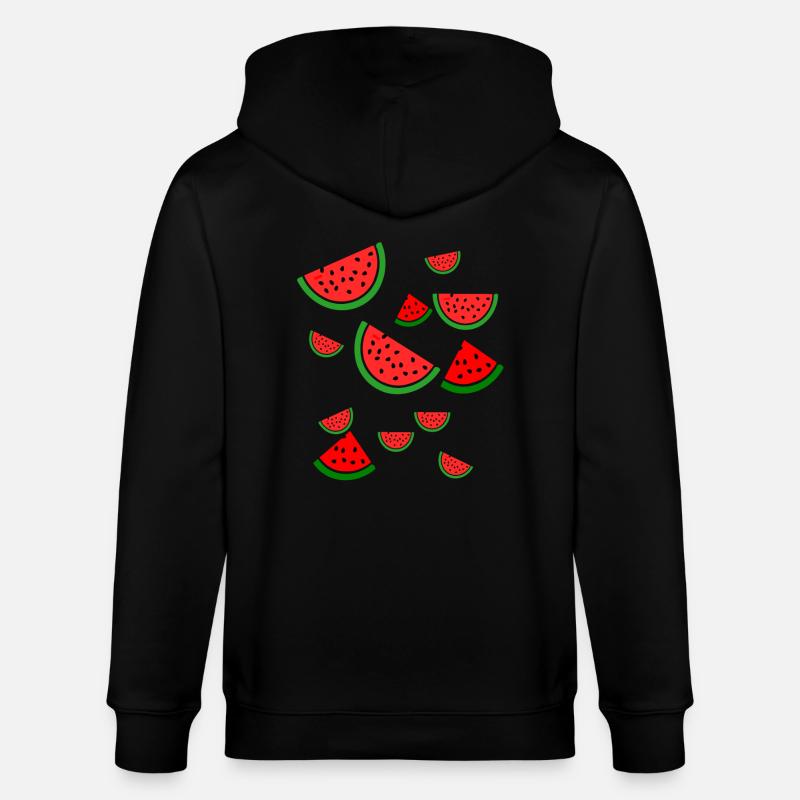Melon pastèque - Veste à capuche bio CULTIVATOR Stanley/Stella Unisexe - noir