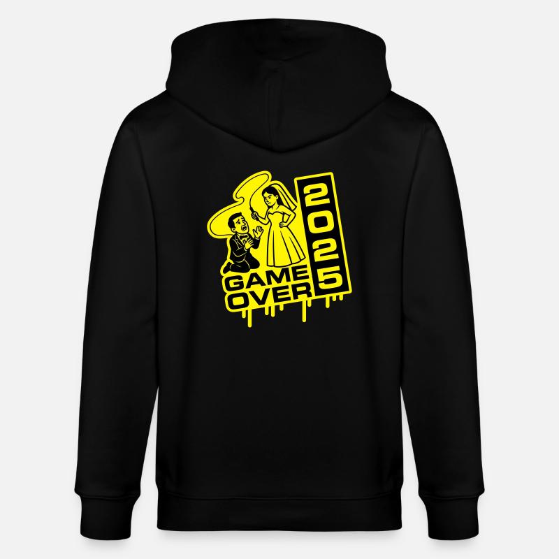 Mariage Game Over 2025 - Veste à capuche bio CULTIVATOR Stanley/Stella Unisexe - noir