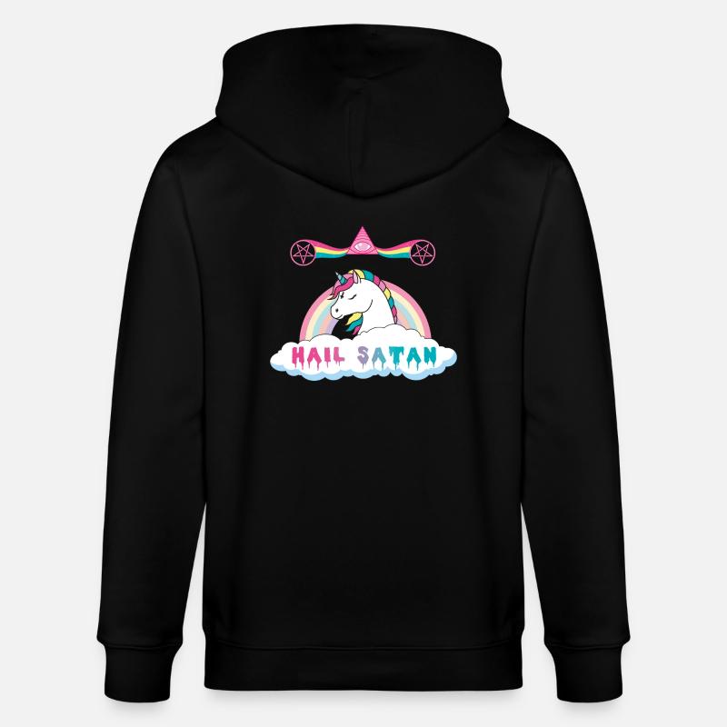 Hagel Satan Einhorn - Stanley/Stella Unisex Bio-Kapuzenjacke CULTIVATOR - Schwarz