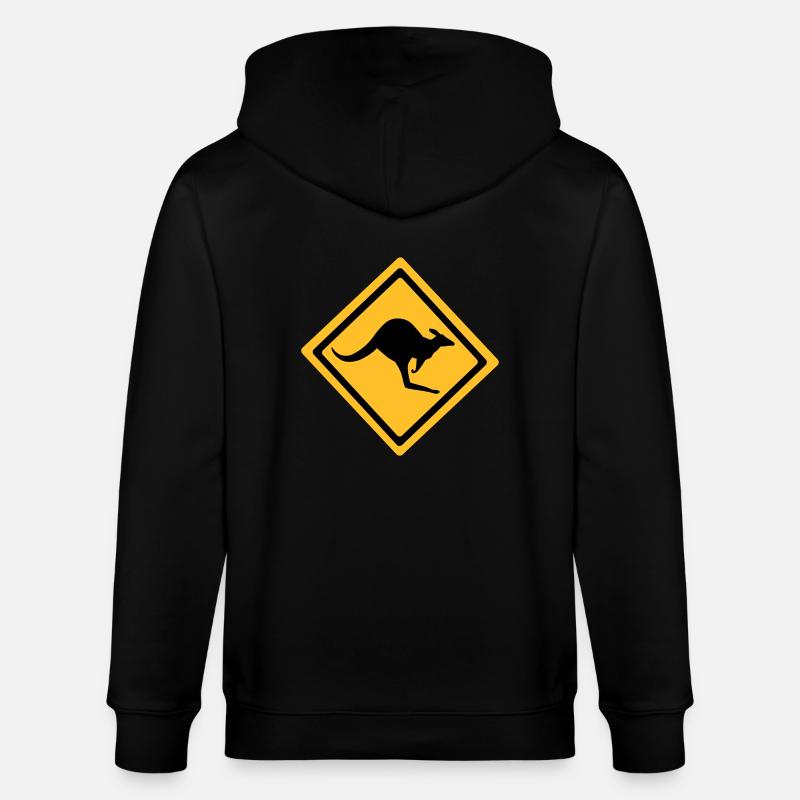 Australian Kangaroo Anmelden - Stanley/Stella Unisex Bio-Kapuzenjacke CULTIVATOR  - Schwarz