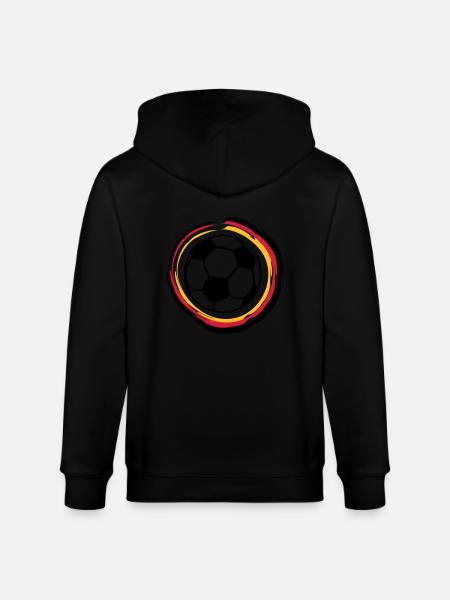 Fussball (Deutschland) - Stanley/Stella Unisex Bio-Kapuzenjacke CULTIVATOR  - Schwarz