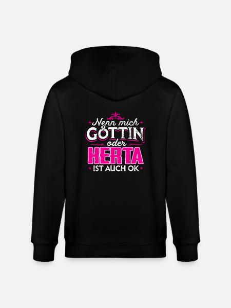 HERTA - Göttin - Stanley/Stella Unisex Bio-Kapuzenjacke CULTIVATOR - Schwarz