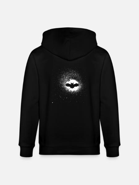 bat - Stanley/Stella CULTIVATOR  Unisex Organic Hooded Jacket - black