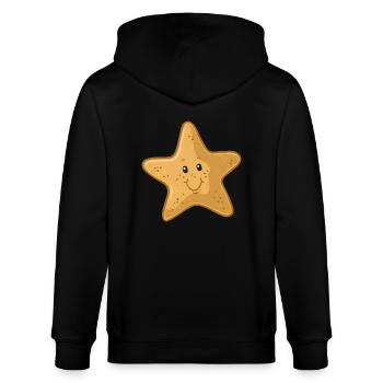 étoile de mer - Veste à capuche bio CULTIVATOR Stanley/Stella Unisexe - noir - Dos - Anna (173cm)