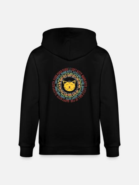 SOFT KITTY SONG - Stanley/Stella CULTIVATOR  Unisex Organic Hooded Jacket - black