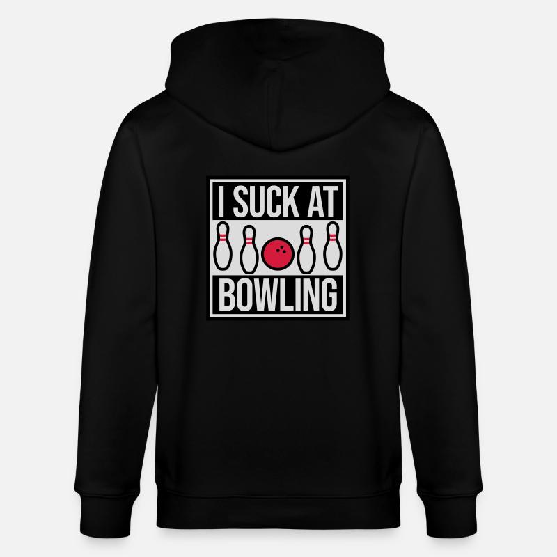 Je suis nul au bowling - Veste à capuche bio CULTIVATOR Stanley/Stella Unisexe - noir