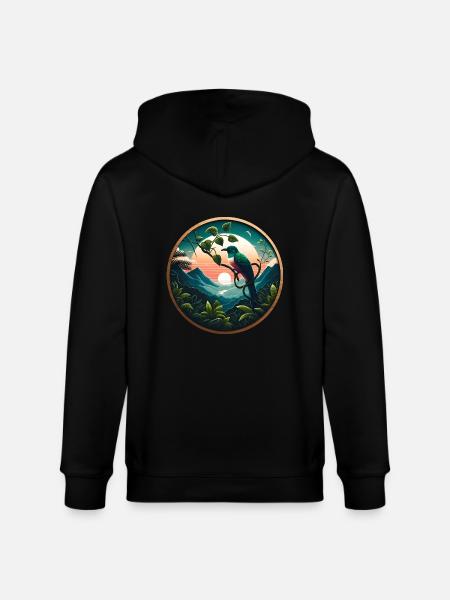 Quetzal - Stanley/Stella CULTIVATOR  Unisex Organic Hooded Jacket - black