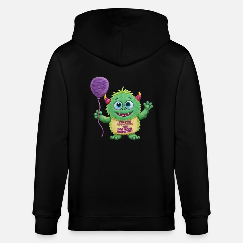 Ballon-Monster - Stanley/Stella Unisex Bio-Kapuzenjacke CULTIVATOR  - Schwarz