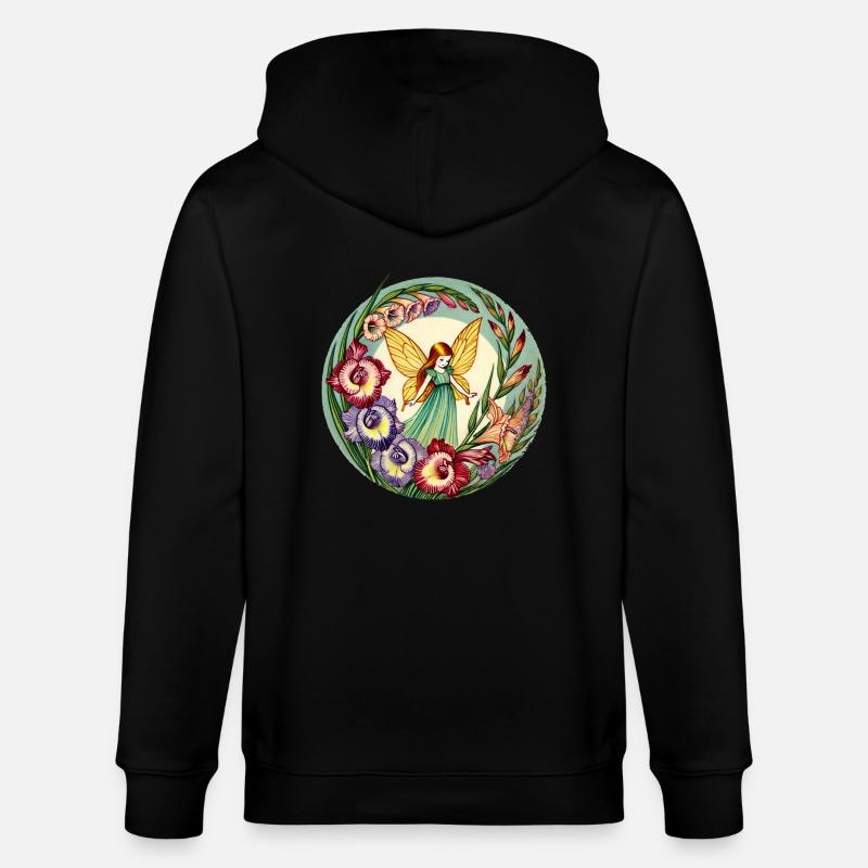 Fée Glaïeul - Veste à capuche bio CULTIVATOR Stanley/Stella Unisexe - noir