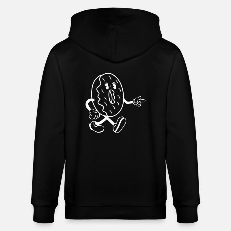 Donut Comic - Stanley/Stella Unisex Bio-Kapuzenjacke CULTIVATOR  - Schwarz
