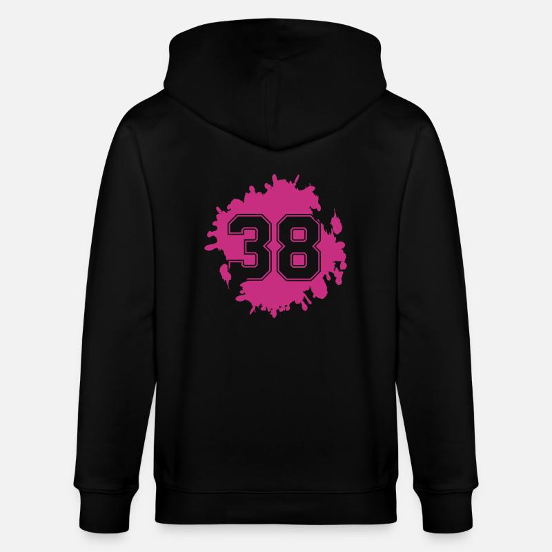 klecks 38 - Stanley/Stella Unisex Bio-Kapuzenjacke CULTIVATOR  - Schwarz