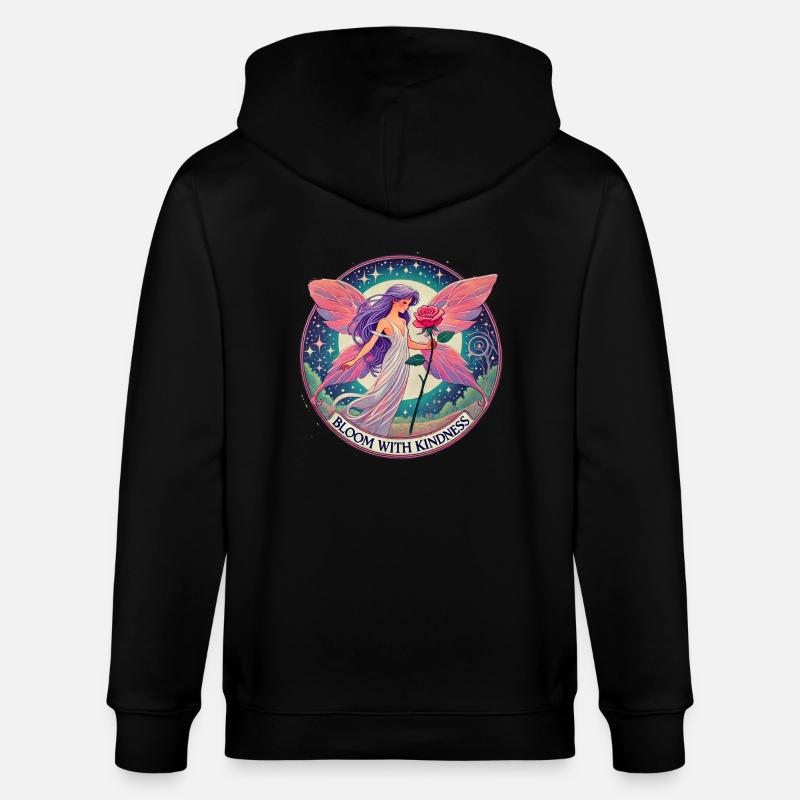 Fleurissez avec gentillesse - Veste à capuche bio CULTIVATOR Stanley/Stella Unisexe - noir