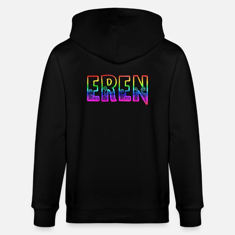eren rs regenbogen - Stanley/Stella Unisex Bio-Kapuzenjacke CULTIVATOR - Schwarz