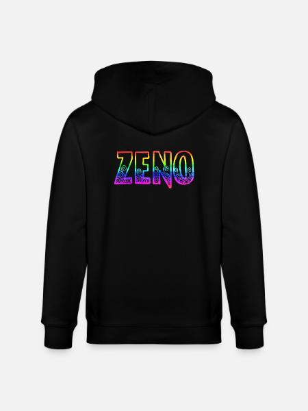 zeno rs rainbow - Stanley/Stella CULTIVATOR  Unisex Organic Hooded Jacket - black