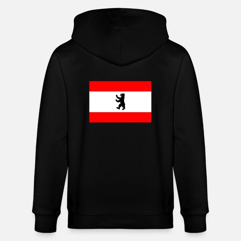 Berlin - Stanley/Stella Unisex Bio-Kapuzenjacke CULTIVATOR  - Schwarz