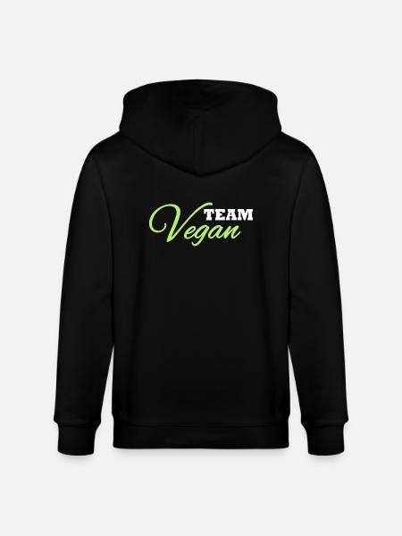 Team Vegan - Stanley/Stella CULTIVATOR Unisex Organic Hooded Jacket - black