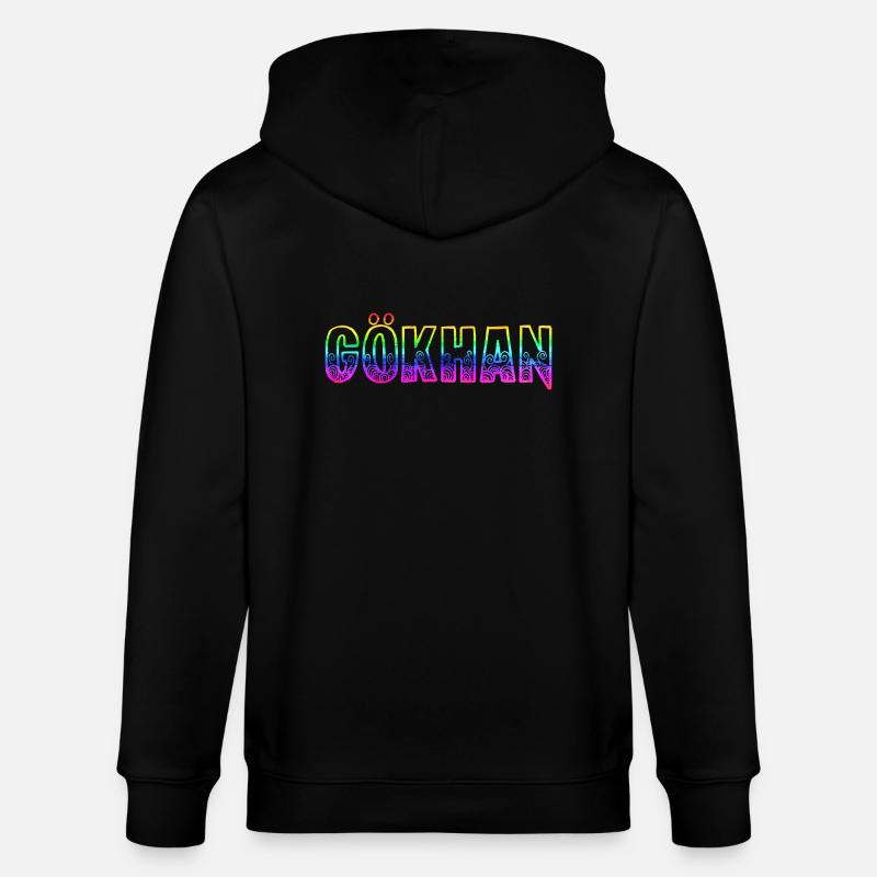 gökhan rs regenbogen - Stanley/Stella Unisex Bio-Kapuzenjacke CULTIVATOR - Schwarz