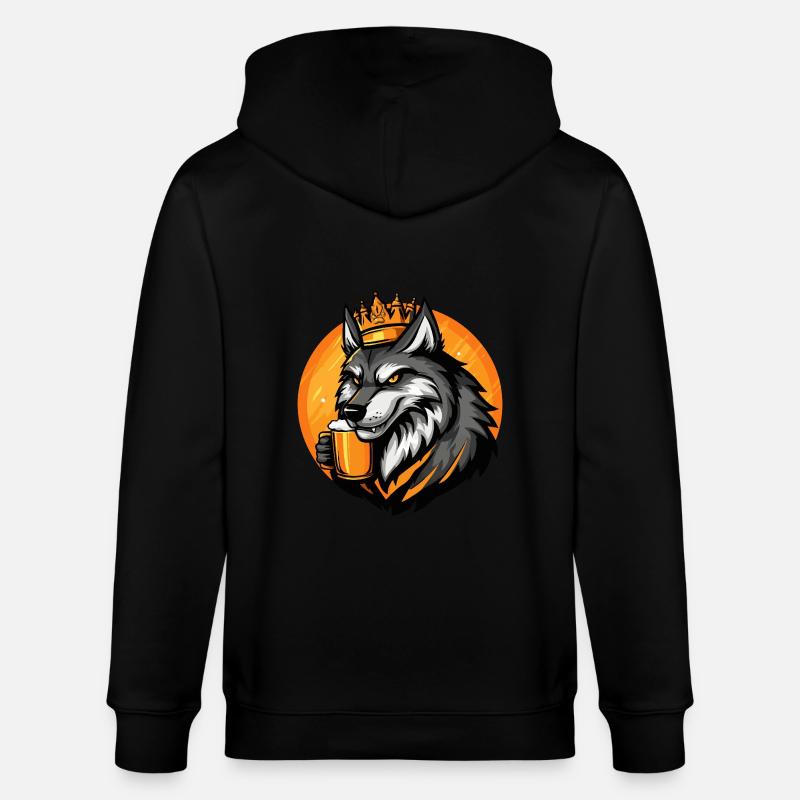 Wolf Bier - Stanley/Stella Unisex Bio-Kapuzenjacke CULTIVATOR  - Schwarz