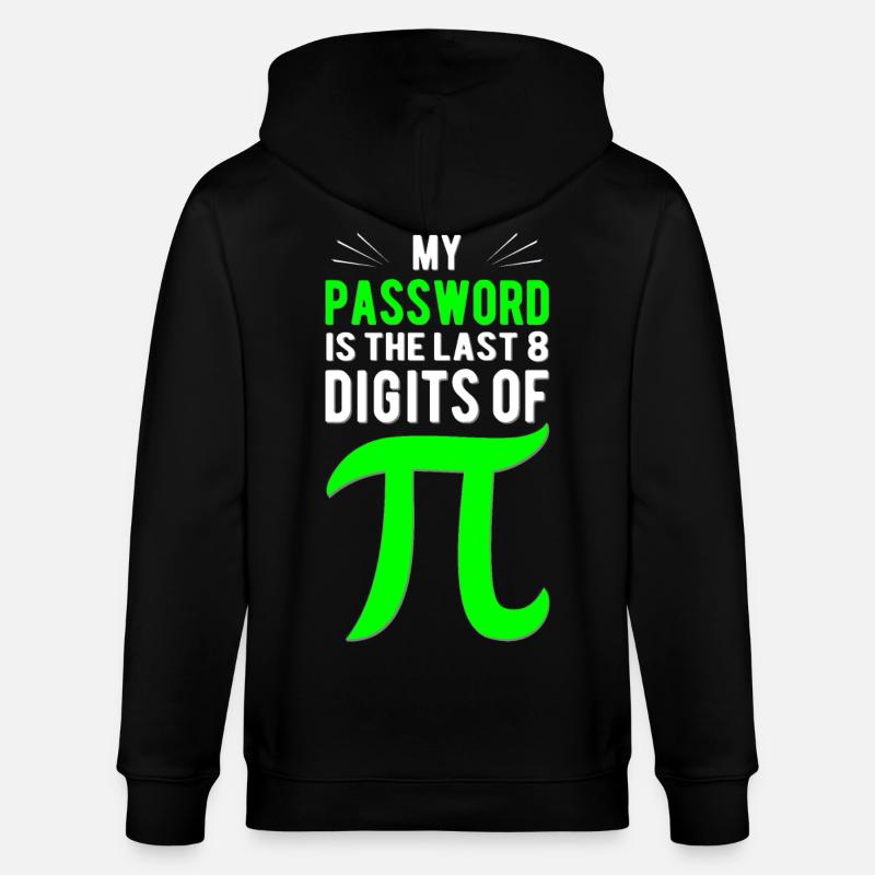 Passwort ist Pi Ziffern - Stanley/Stella Unisex Bio-Kapuzenjacke CULTIVATOR  - Schwarz