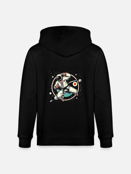 Judo - Stanley/Stella CULTIVATOR  Unisex Organic Hooded Jacket - black