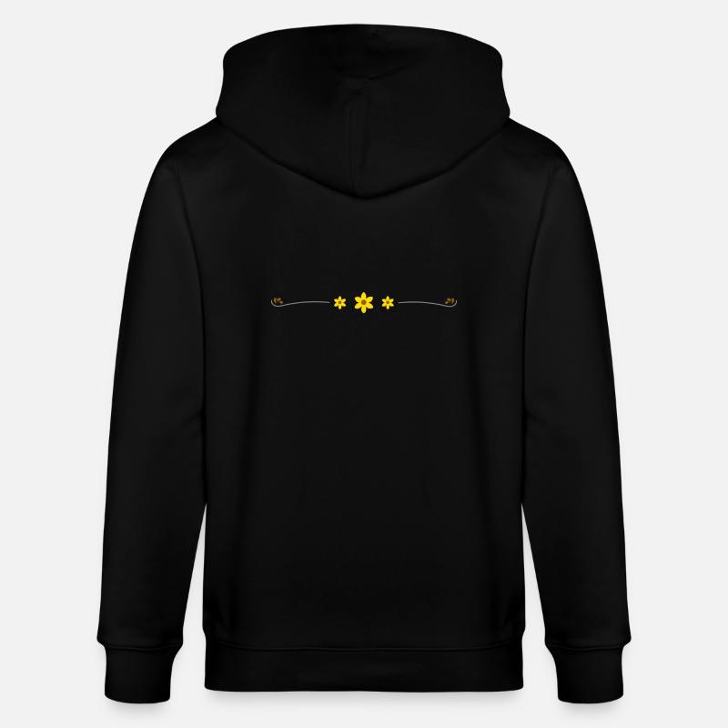 vrille de fleur - Veste à capuche bio CULTIVATOR Stanley/Stella Unisexe - noir