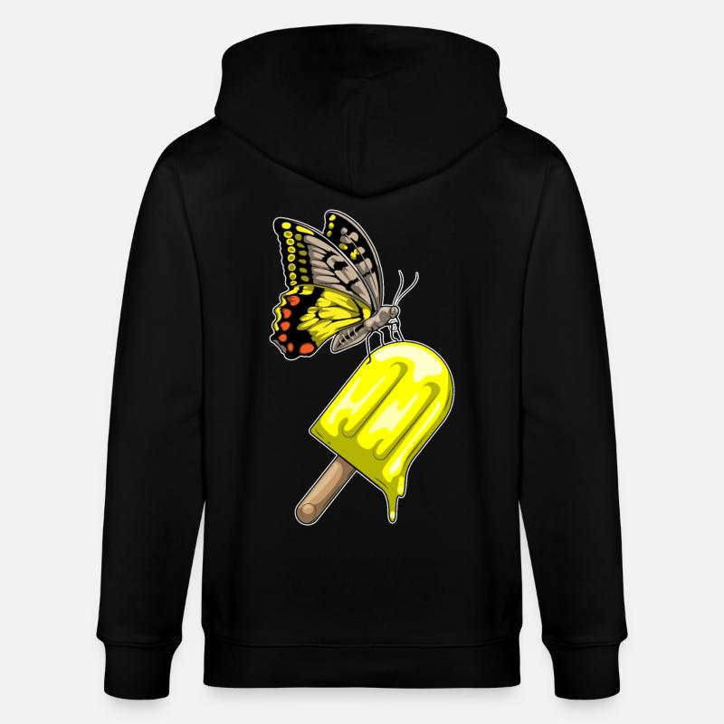 Popsicles papillon - Veste à capuche bio CULTIVATOR Stanley/Stella Unisexe - noir