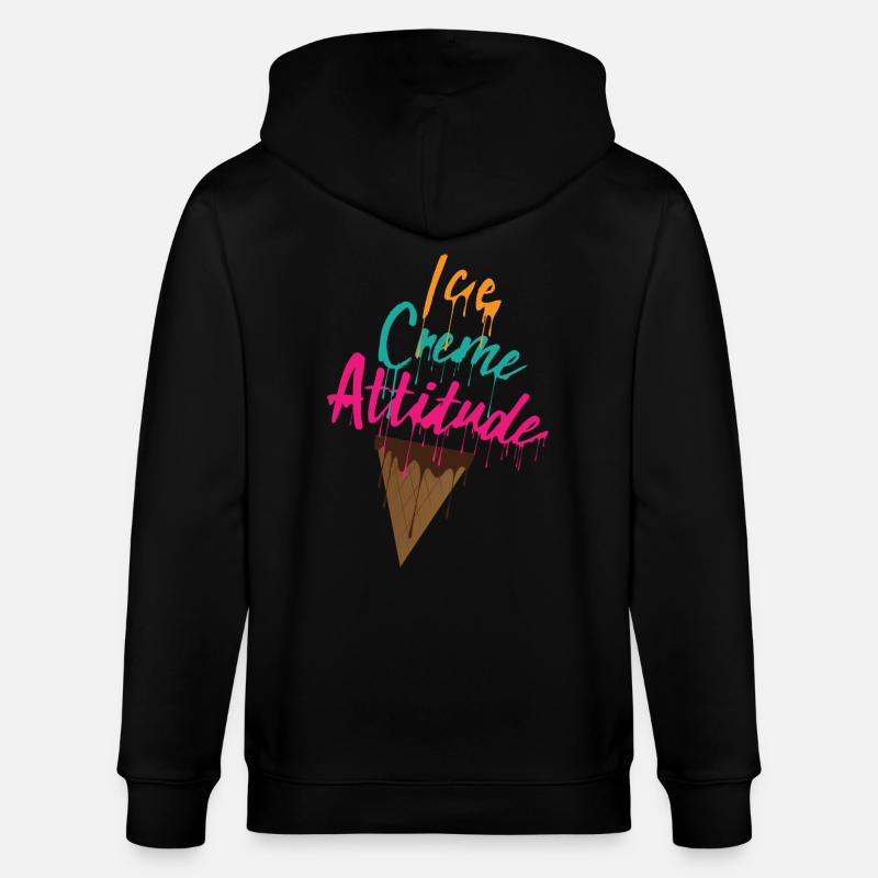 Eis Attitude - Stanley/Stella Unisex Bio-Kapuzenjacke CULTIVATOR  - Schwarz