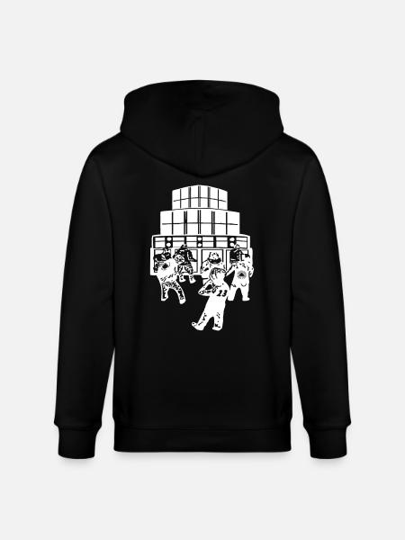 007 soundsystem 23 - Stanley/Stella CULTIVATOR  Unisex Organic Hooded Jacket - black