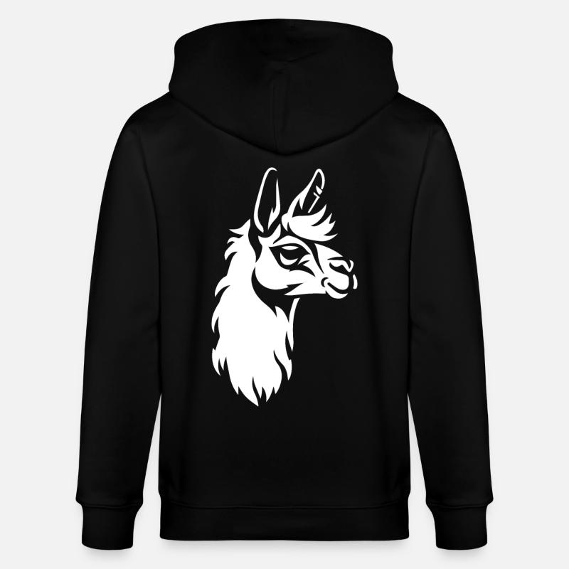 Lama - Stanley/Stella Unisex Bio-Kapuzenjacke CULTIVATOR  - Schwarz