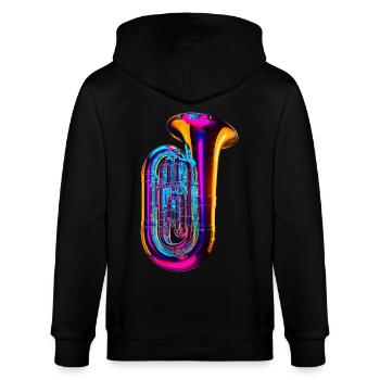 Tuba - Veste à capuche bio CULTIVATOR Stanley/Stella Unisexe - noir - Dos - Anna (173cm)