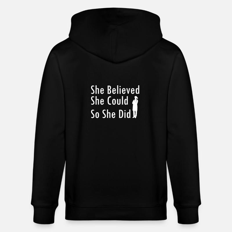 Ärztin - Stanley/Stella Unisex Bio-Kapuzenjacke CULTIVATOR  - Schwarz