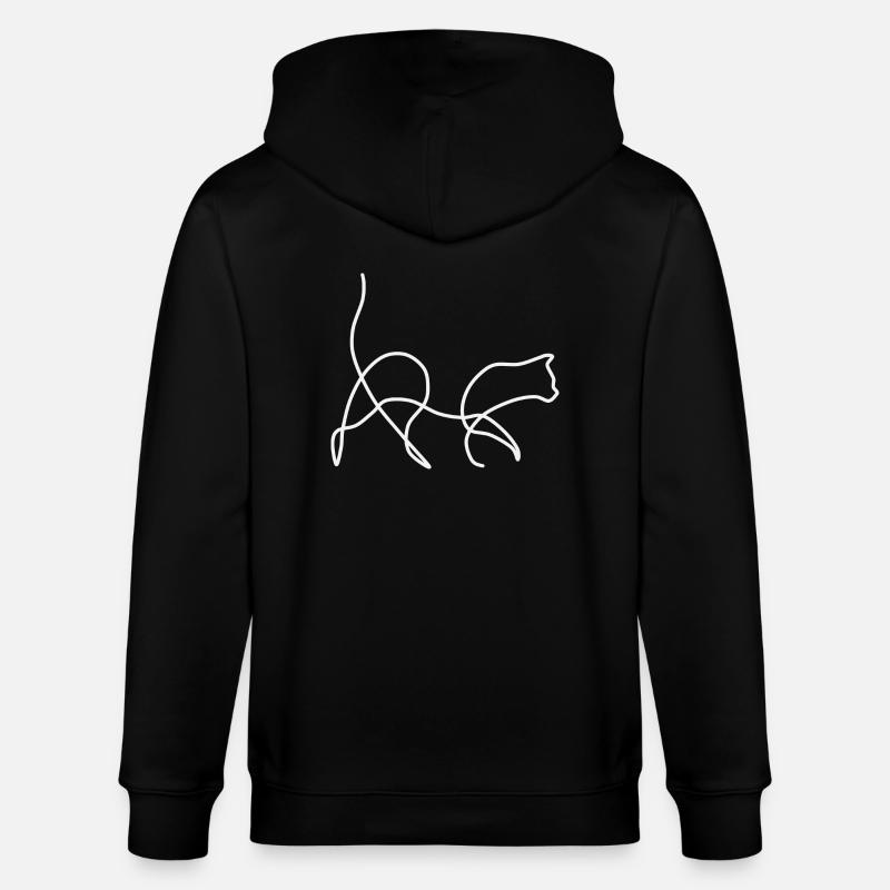 cat - Stanley/Stella Unisex Bio-Kapuzenjacke CULTIVATOR  - Schwarz
